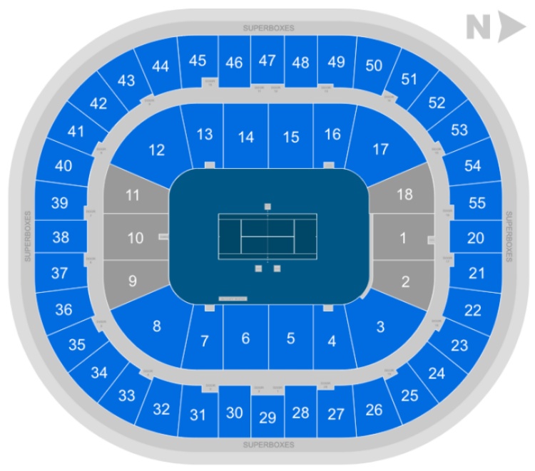 Australian Open Seating Guide Rod Laver Arena